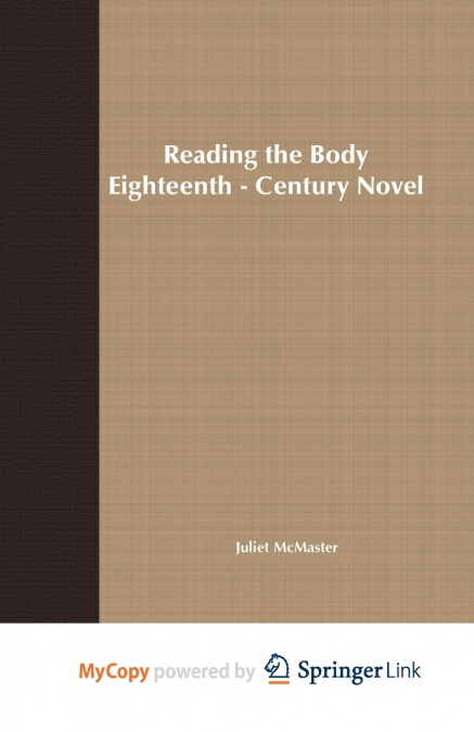Reading the Body in the Eighteenth-Century Novel