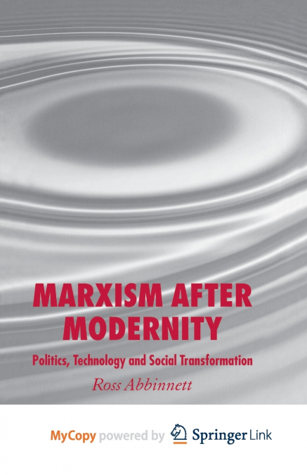 Marxism after Modernity