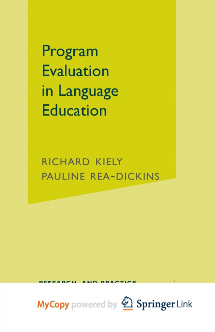 Program Evaluation in Language Education