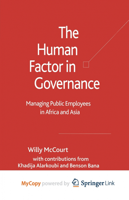 The Human Factor in Governance