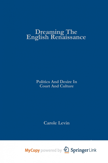 Dreaming the English Renaissance