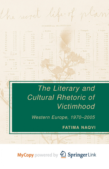 The Literary and Cultural Rhetoric of Victimhood