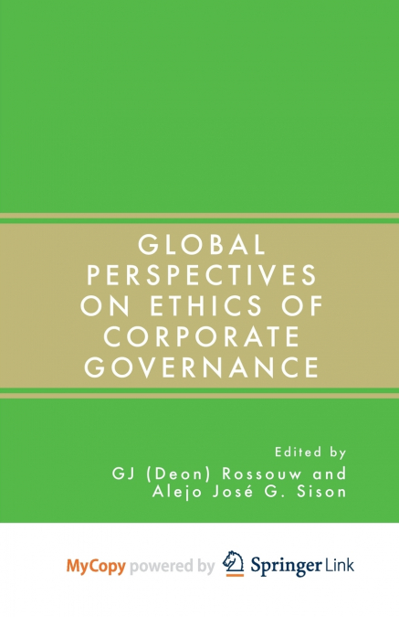 Global Perspectives on Ethics of Corporate Governance