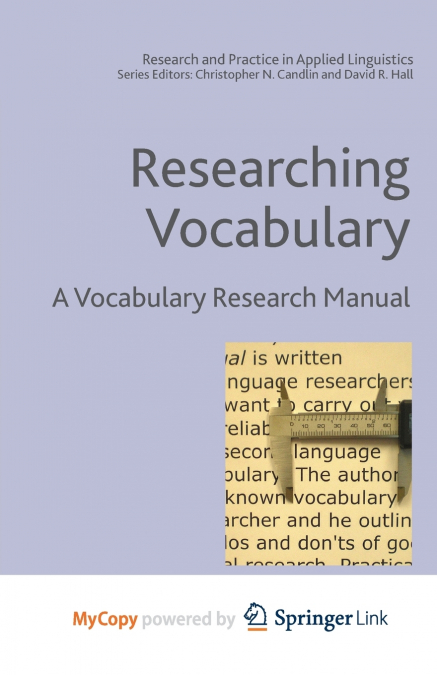 Researching Vocabulary