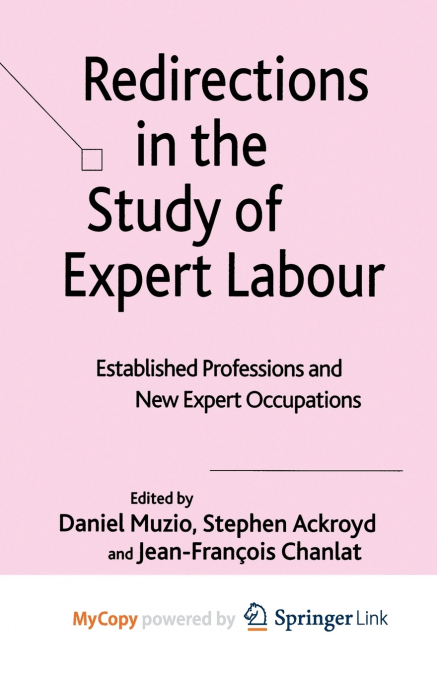 Redirections in the Study of Expert Labour