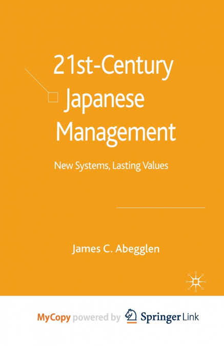21st-Century Japanese Management