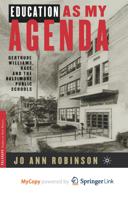 Education As My Agenda