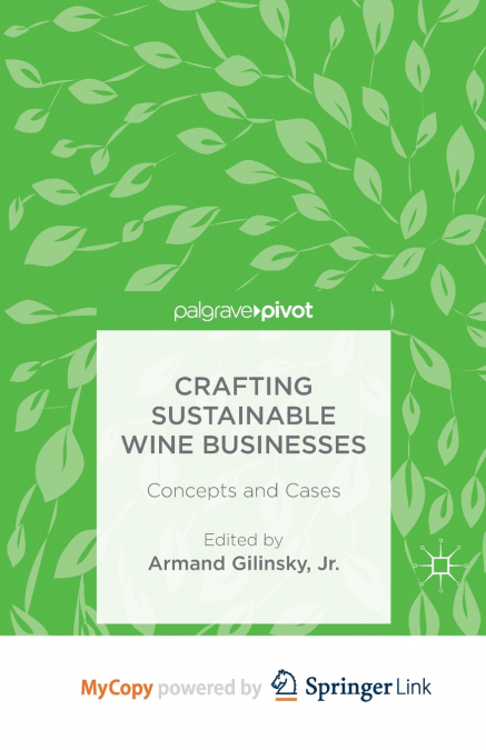 Crafting Sustainable Wine Businesses