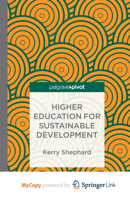 Higher Education for Sustainable Development
