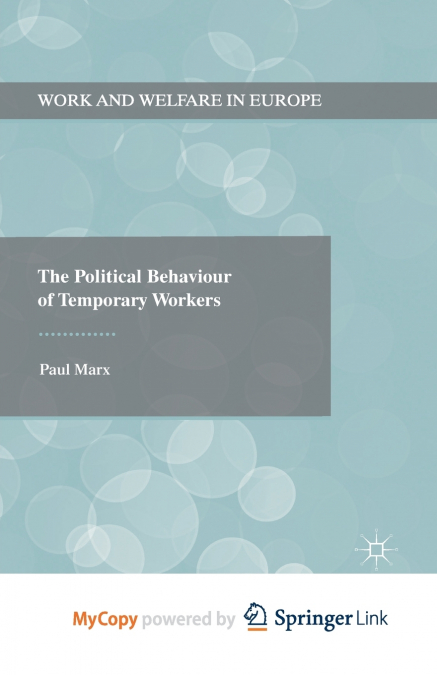 The Political Behaviour of Temporary Workers