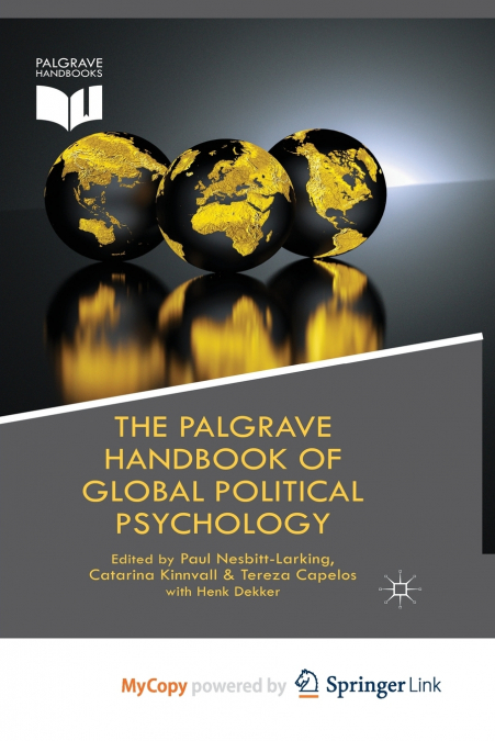 The Palgrave Handbook of Global Political Psychology