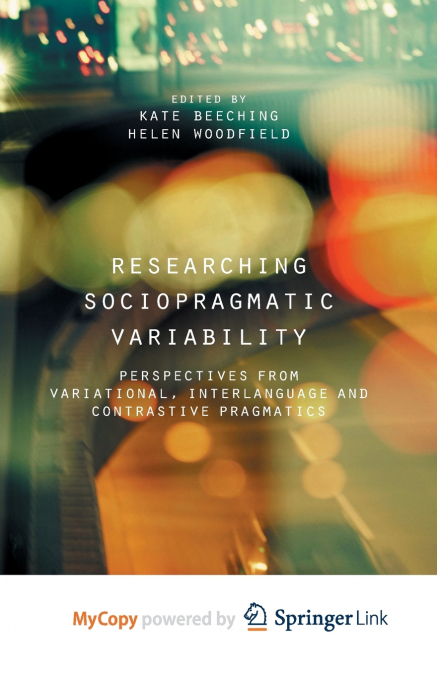 Researching Sociopragmatic Variability