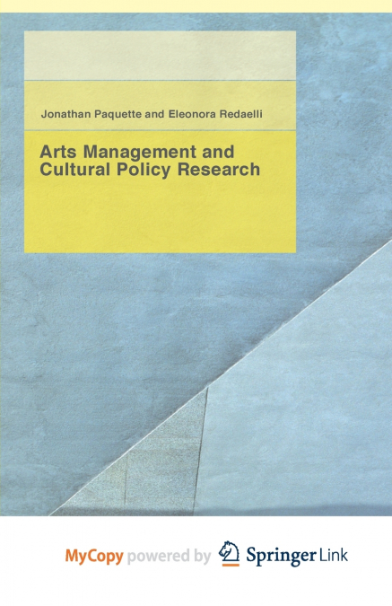 Arts Management and Cultural Policy Research