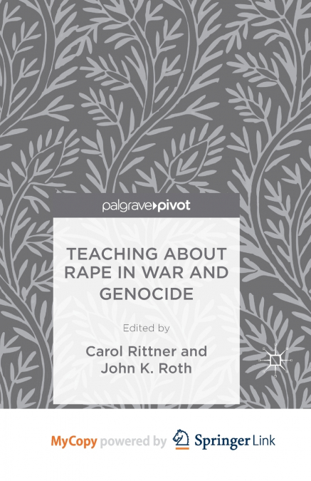 Teaching About Rape in War and Genocide