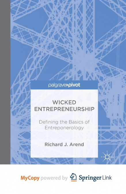 Wicked Entrepreneurship