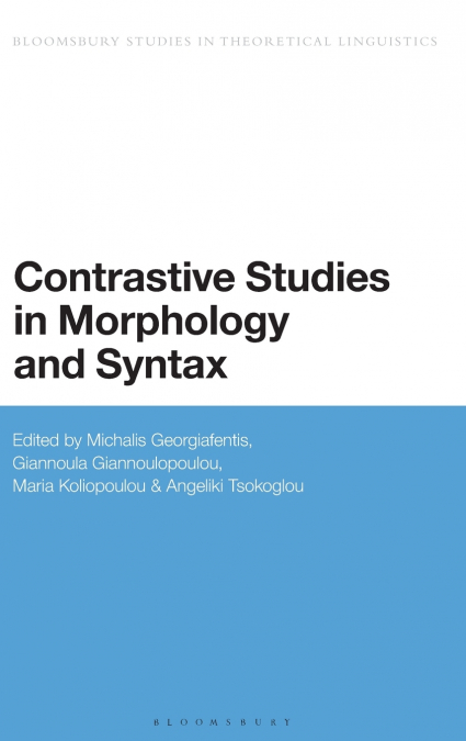 Contrastive Studies in Morphology and Syntax