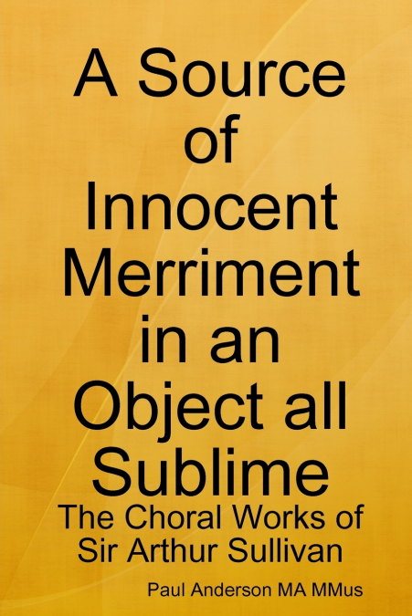 A Source of Innocent Merriment in an Object all Sublime