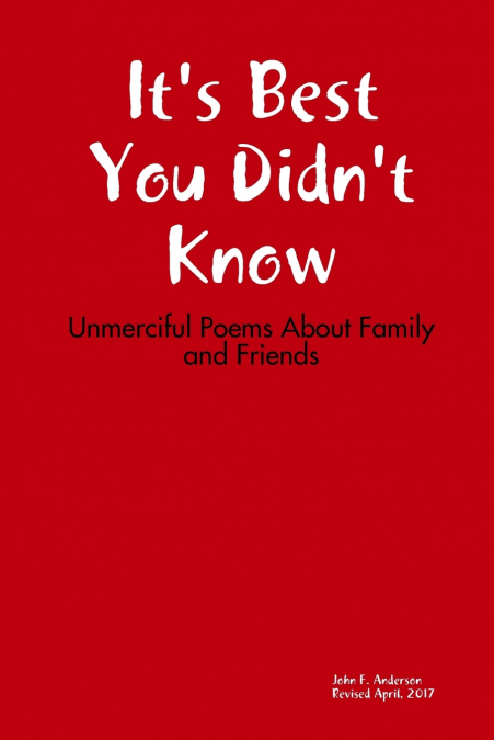 It’s Best You Didn’t Know