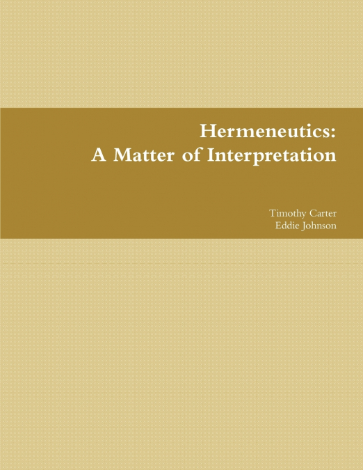 A Matter of Interpretation