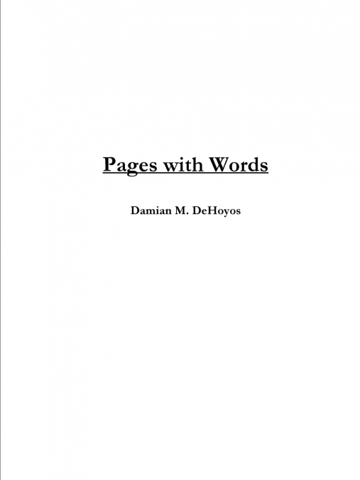 Pages with Words