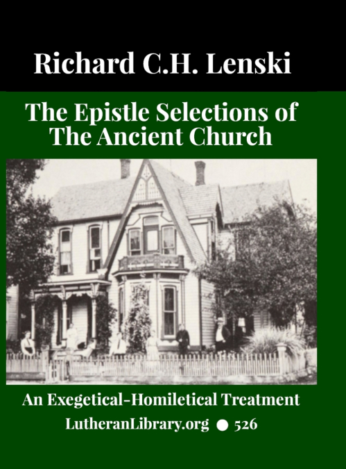 The Epistle Selections of the Ancient Church