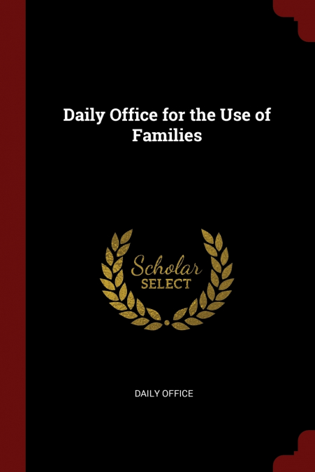 Daily Office for the Use of Families