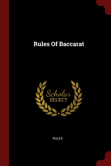 Rules Of Baccarat