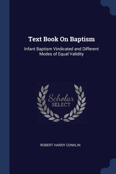 Text Book On Baptism