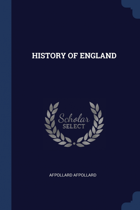 HISTORY OF ENGLAND