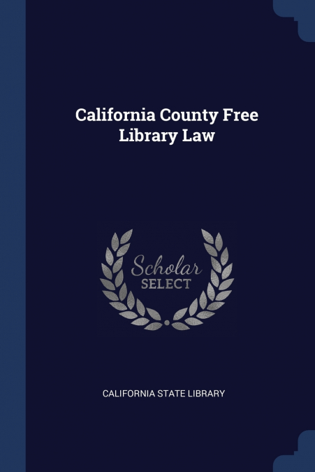 California County Free Library Law