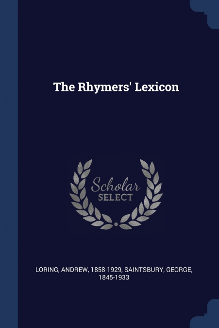 The Rhymers’ Lexicon
