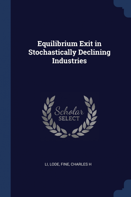 Equilibrium Exit in Stochastically Declining Industries