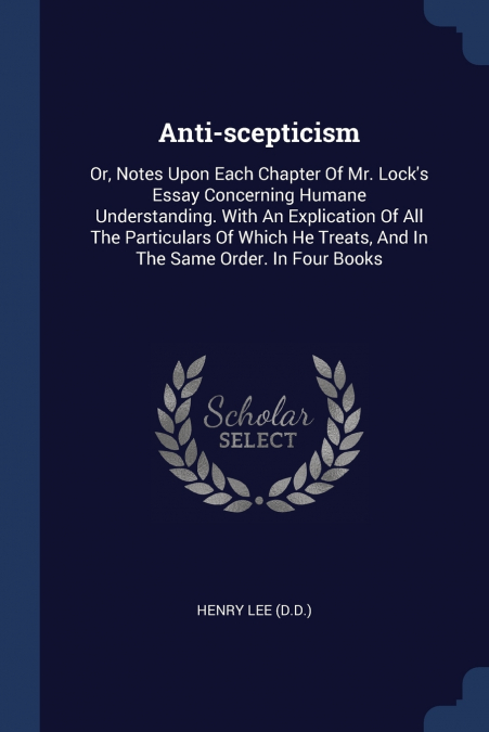 Anti-scepticism