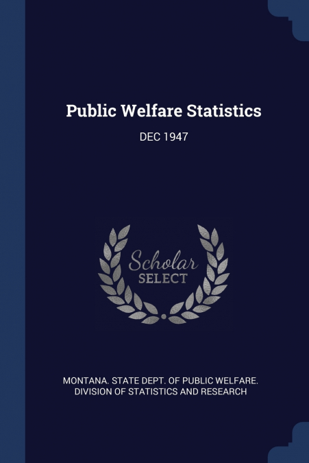 Public Welfare Statistics