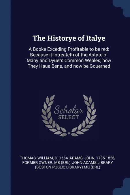 The Historye of Italye