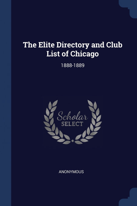 The Elite Directory and Club List of Chicago