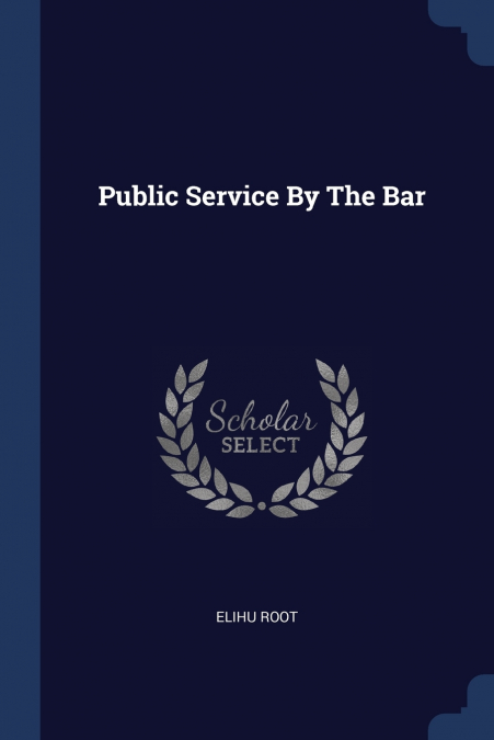 Public Service By The Bar