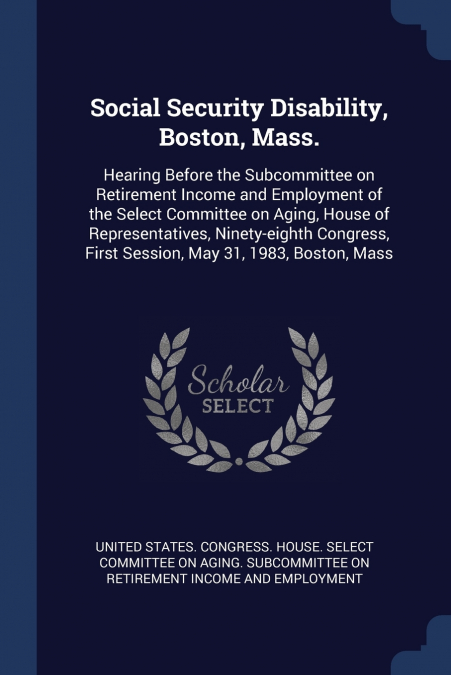 Social Security Disability, Boston, Mass.