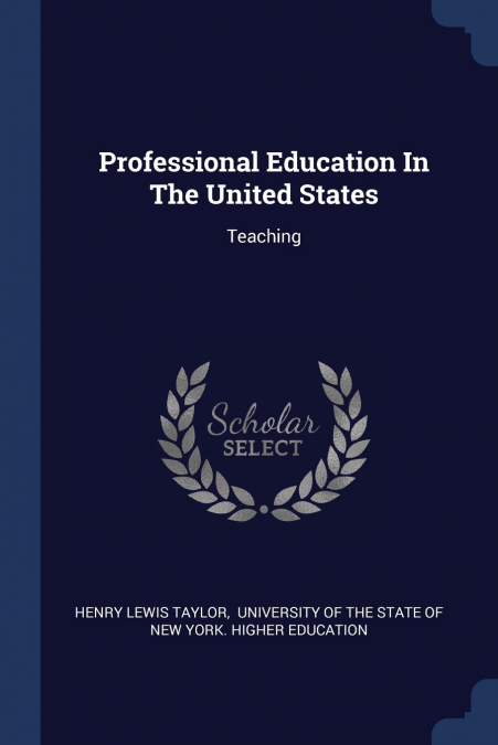 Professional Education In The United States