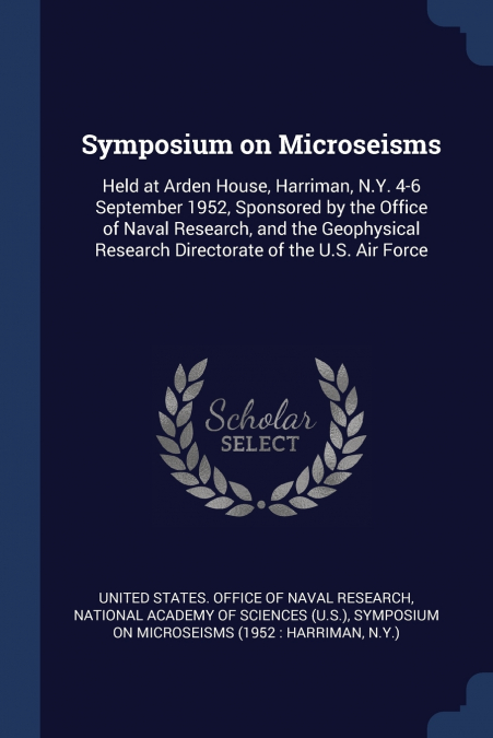 Symposium on Microseisms