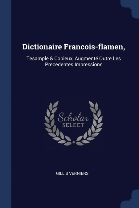 Dictionaire Francois-flamen,