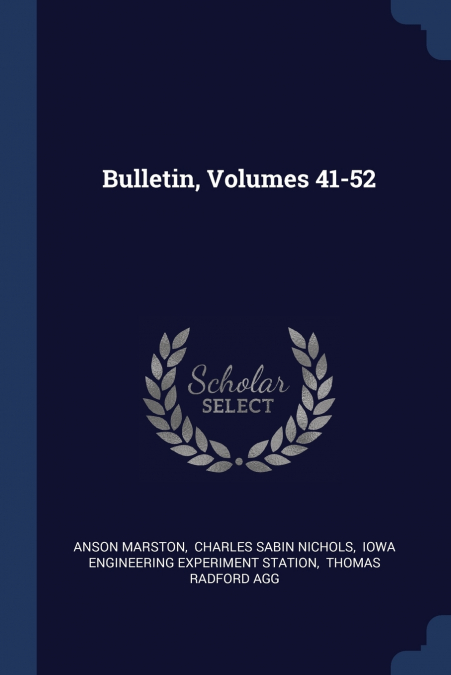Bulletin, Volumes 41-52
