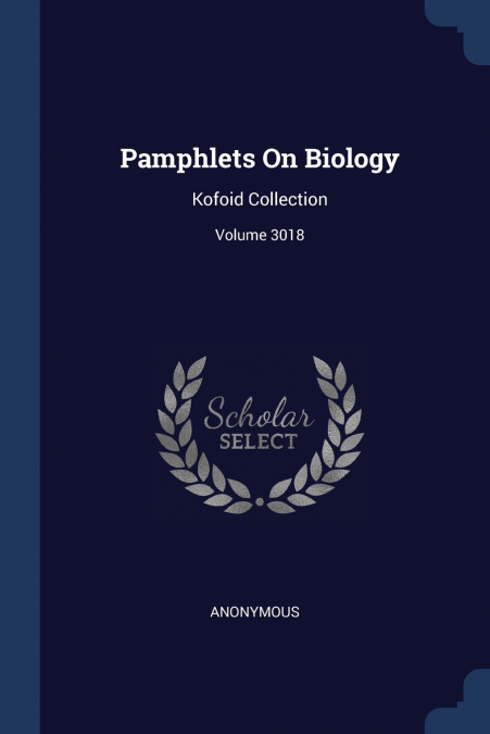 Pamphlets On Biology