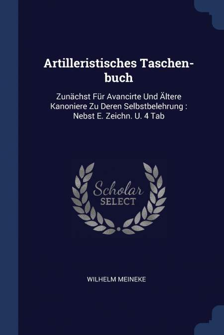 Artilleristisches Taschen-buch