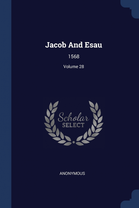 Jacob And Esau