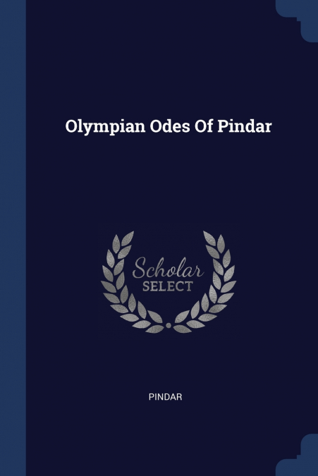 Olympian Odes Of Pindar