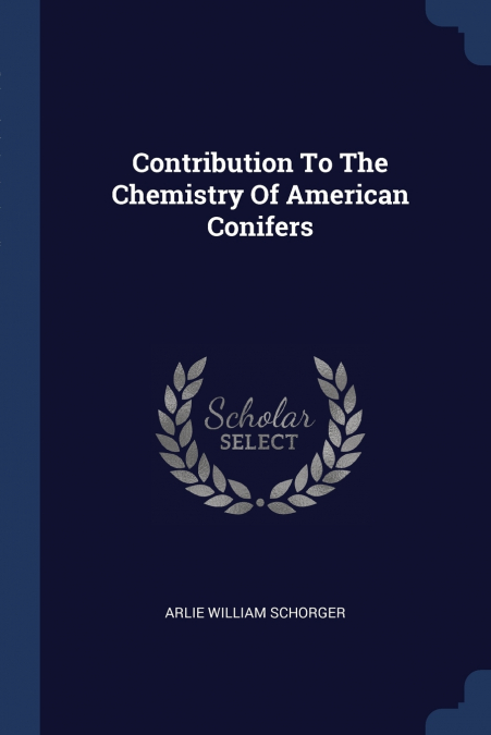 Contribution To The Chemistry Of American Conifers