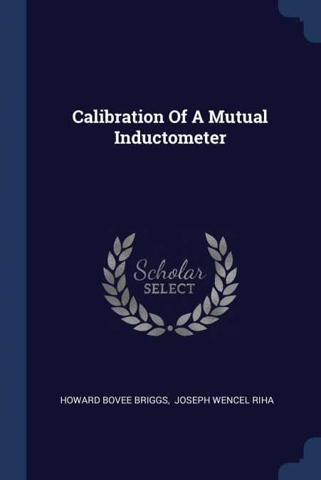 Calibration Of A Mutual Inductometer