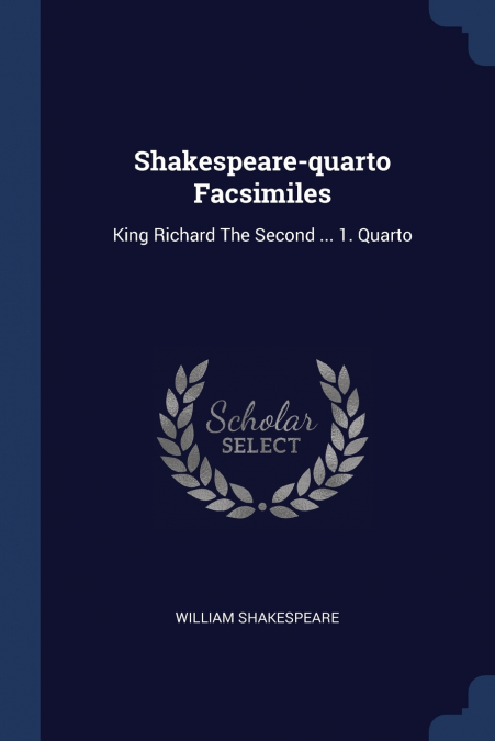 Shakespeare-quarto Facsimiles