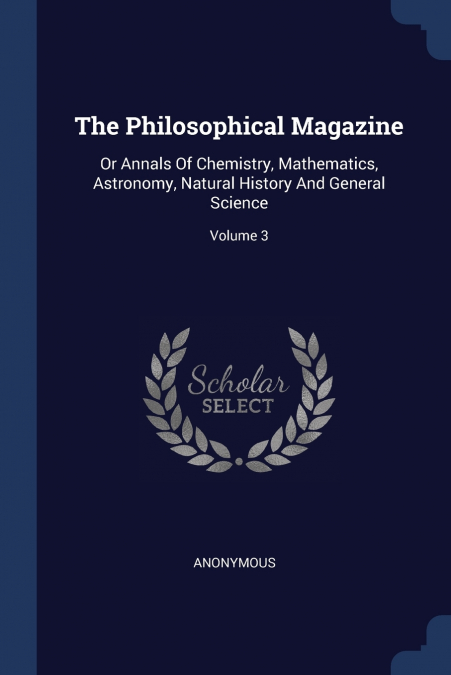 The Philosophical Magazine